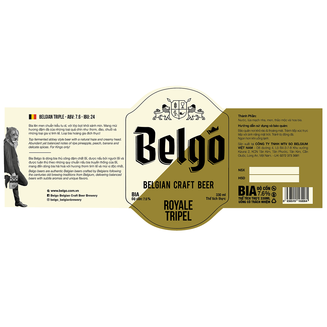 Belgo Royale Tripel Label