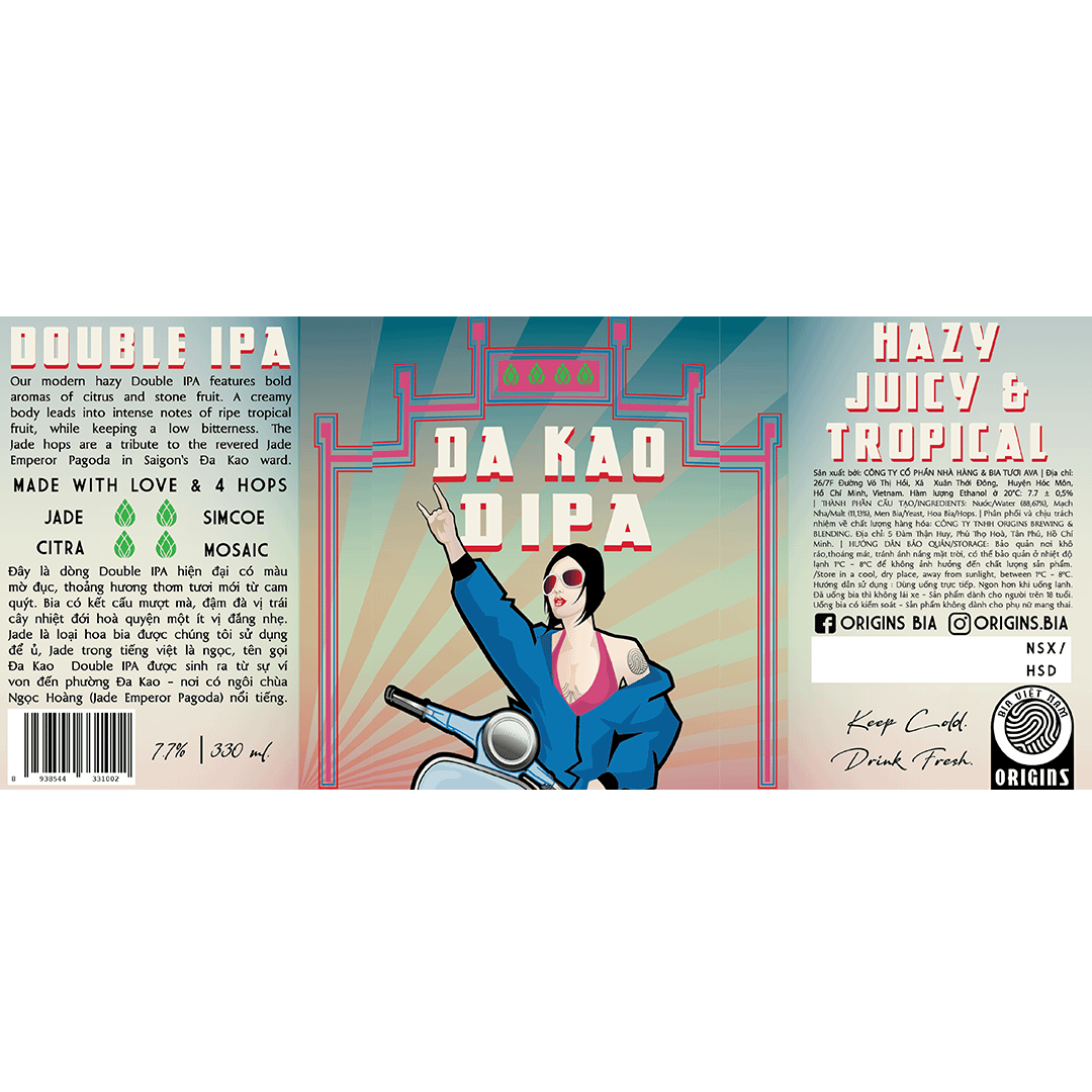 Origins Da Kao DIPA Label