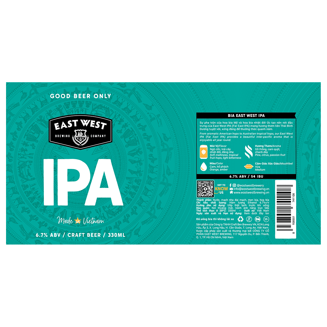 East West Far East IPA Label