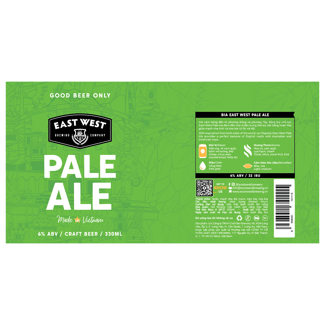 East West Pale Ale Label