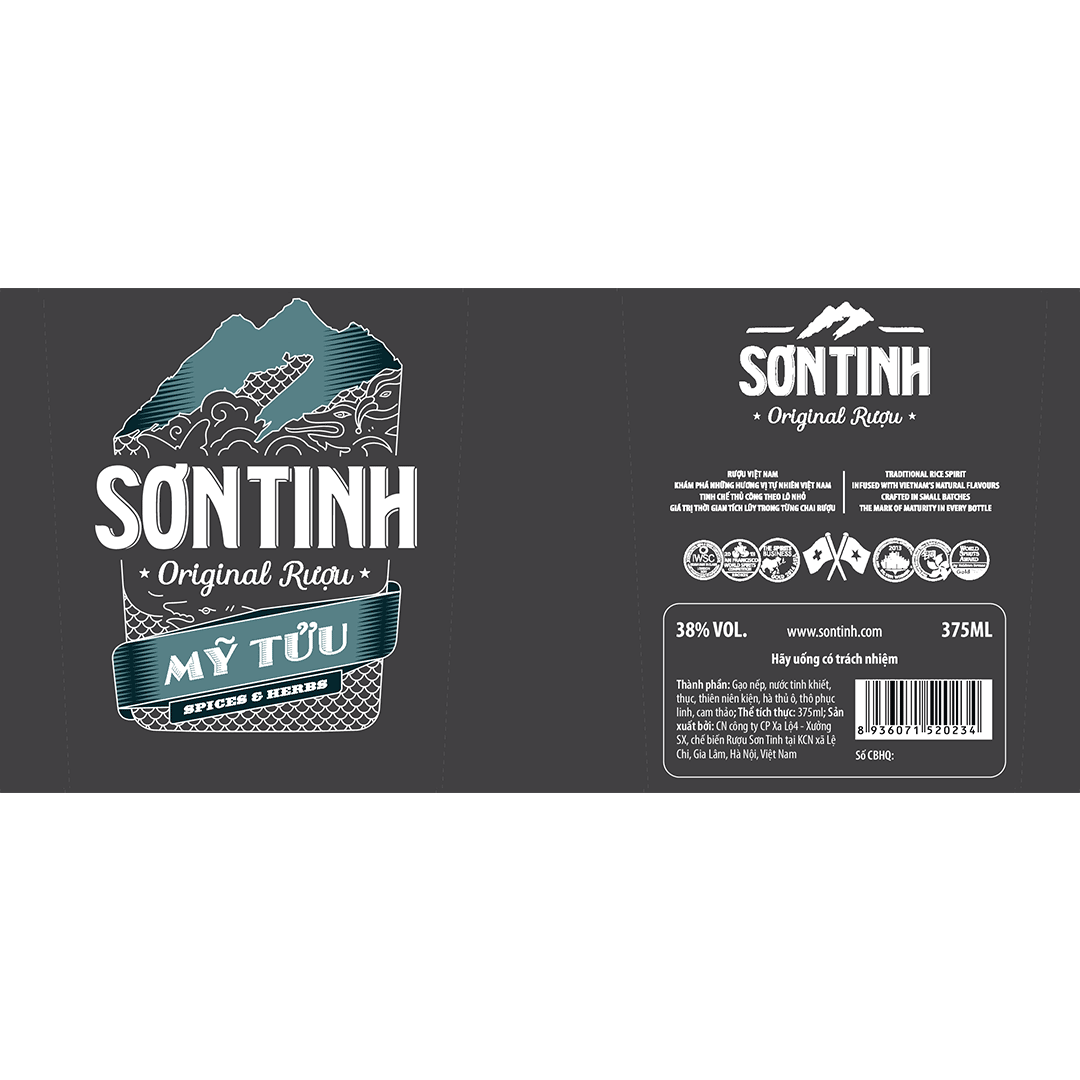 Sơn Tinh Mỹ Tửu Label