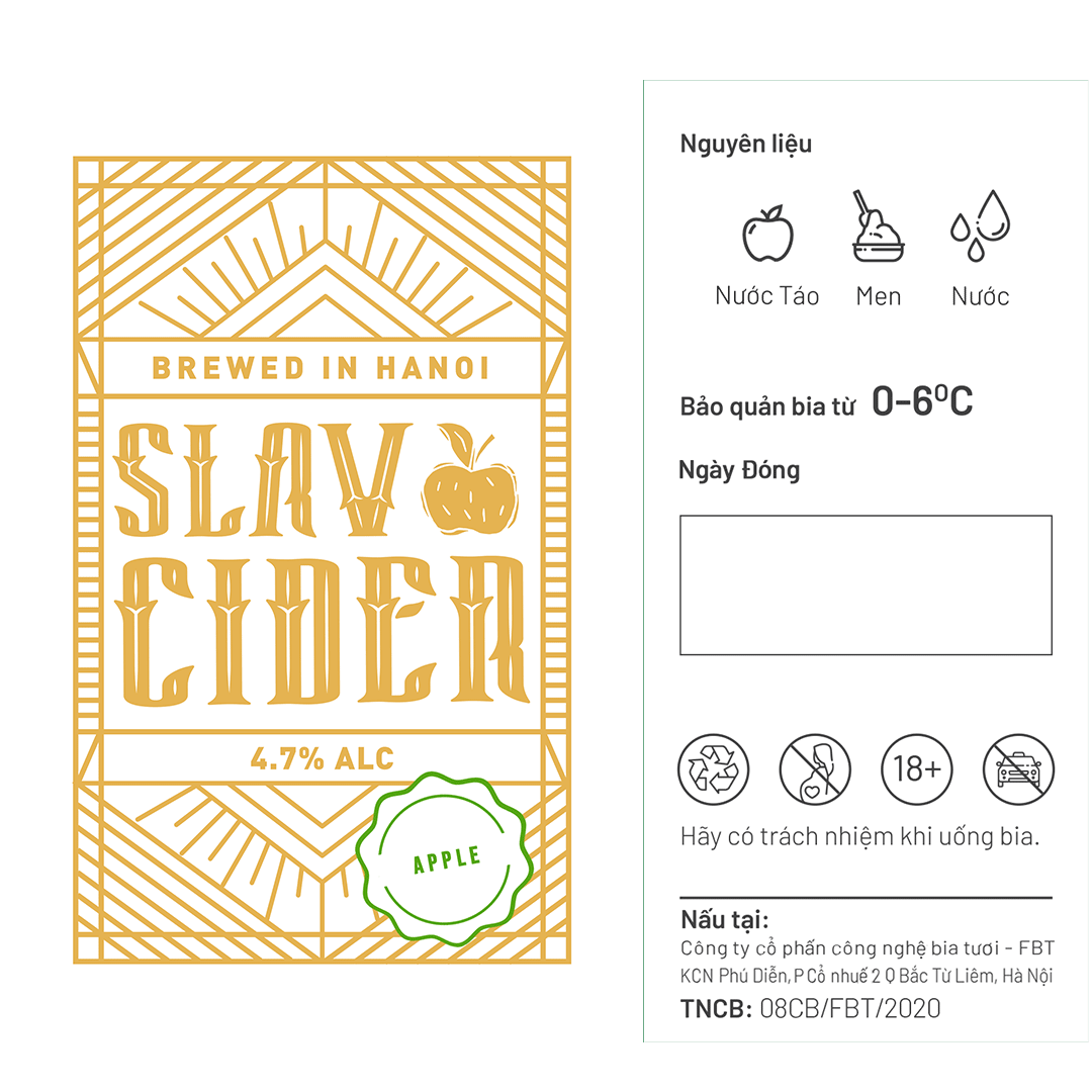 Slav Original Apple Cider Label