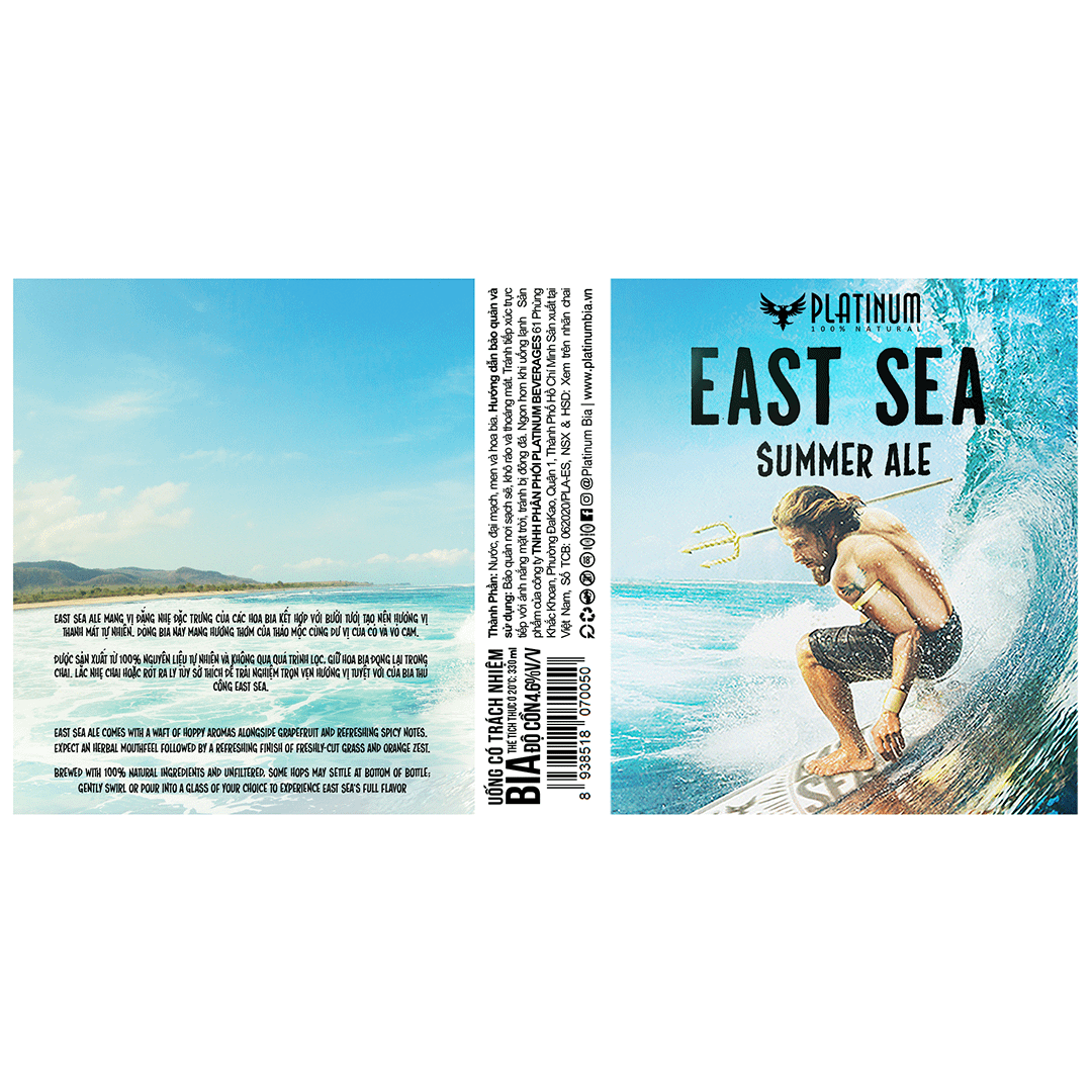 Platinum East Sea Summer Ale Label