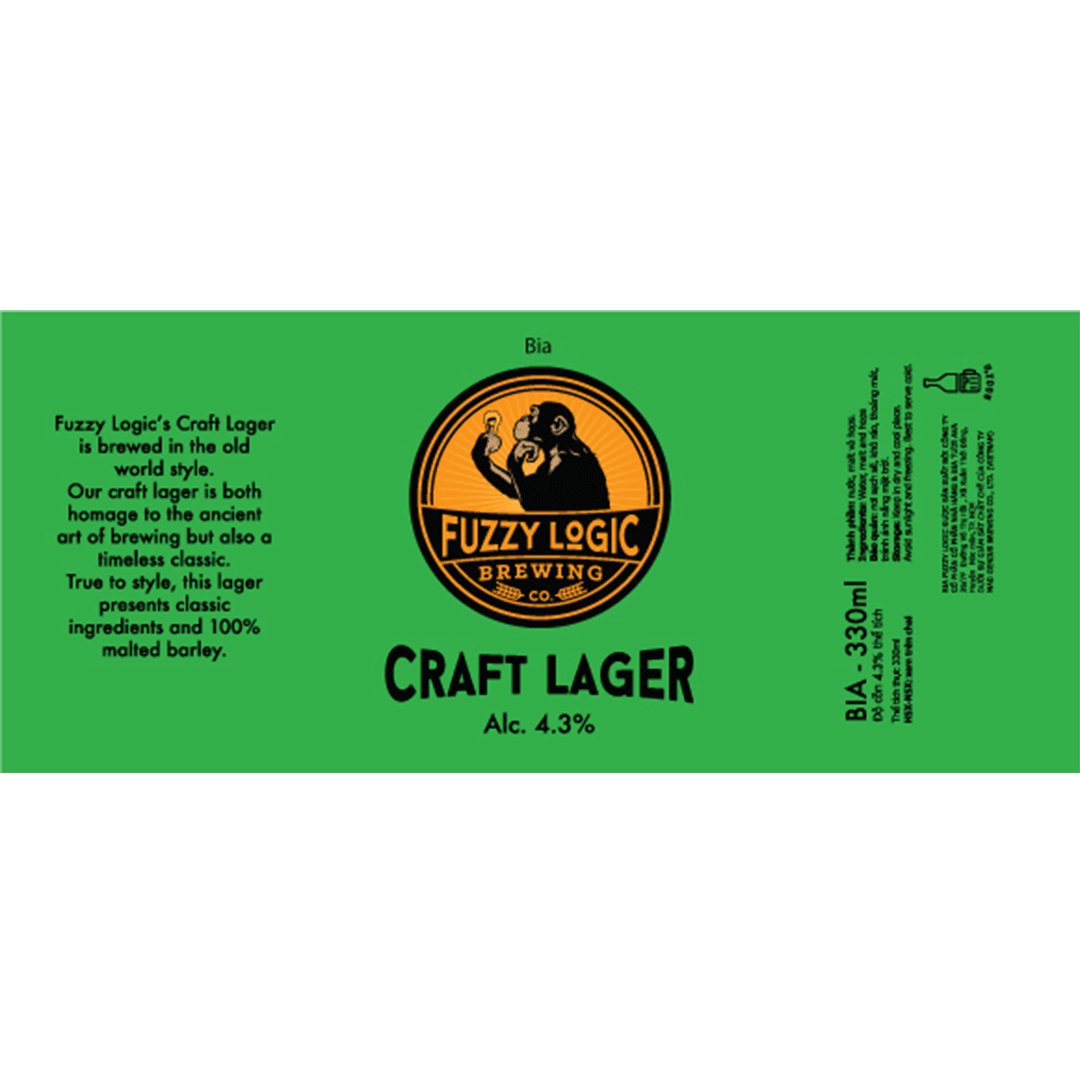 Fuzzy Logic Craft Lager Label