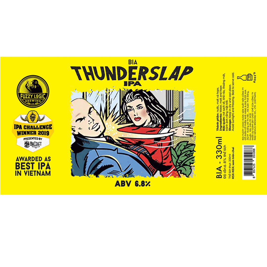 Fuzzy Logic Thunderslap IPA Label