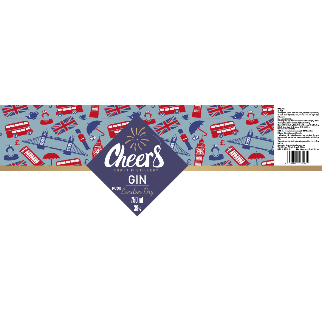 Cheers London Dry Gin - Image 2