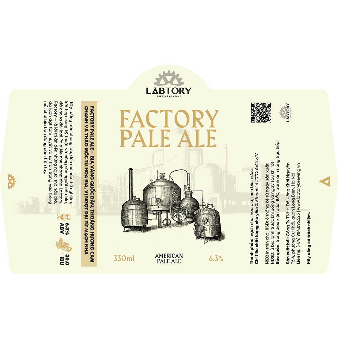 Labtory Factory Pale Ale Label
