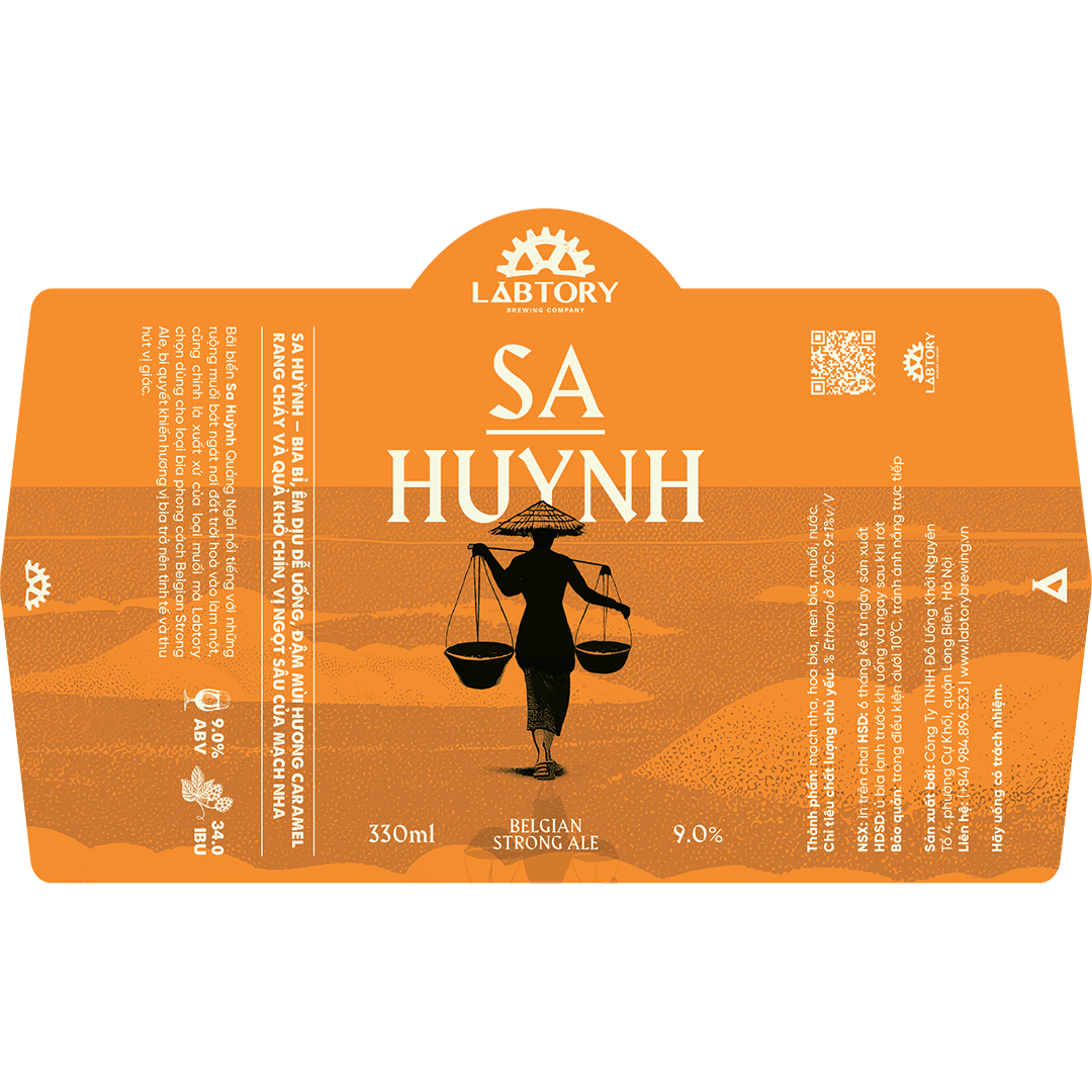 Labtory Sa Huynh Belgian Strong Ale Label