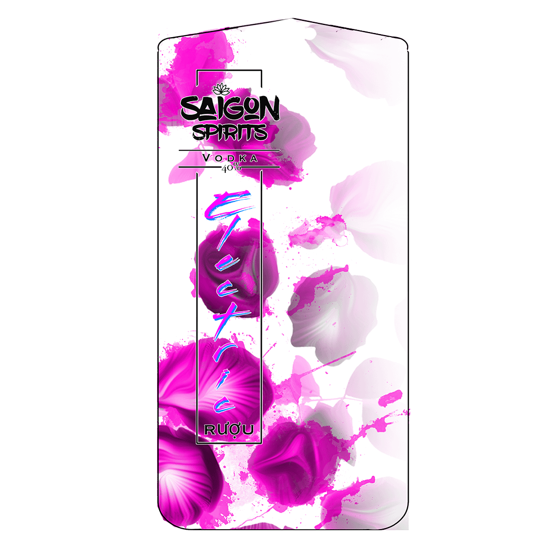 Saigon Spirits Electric Vodka Label