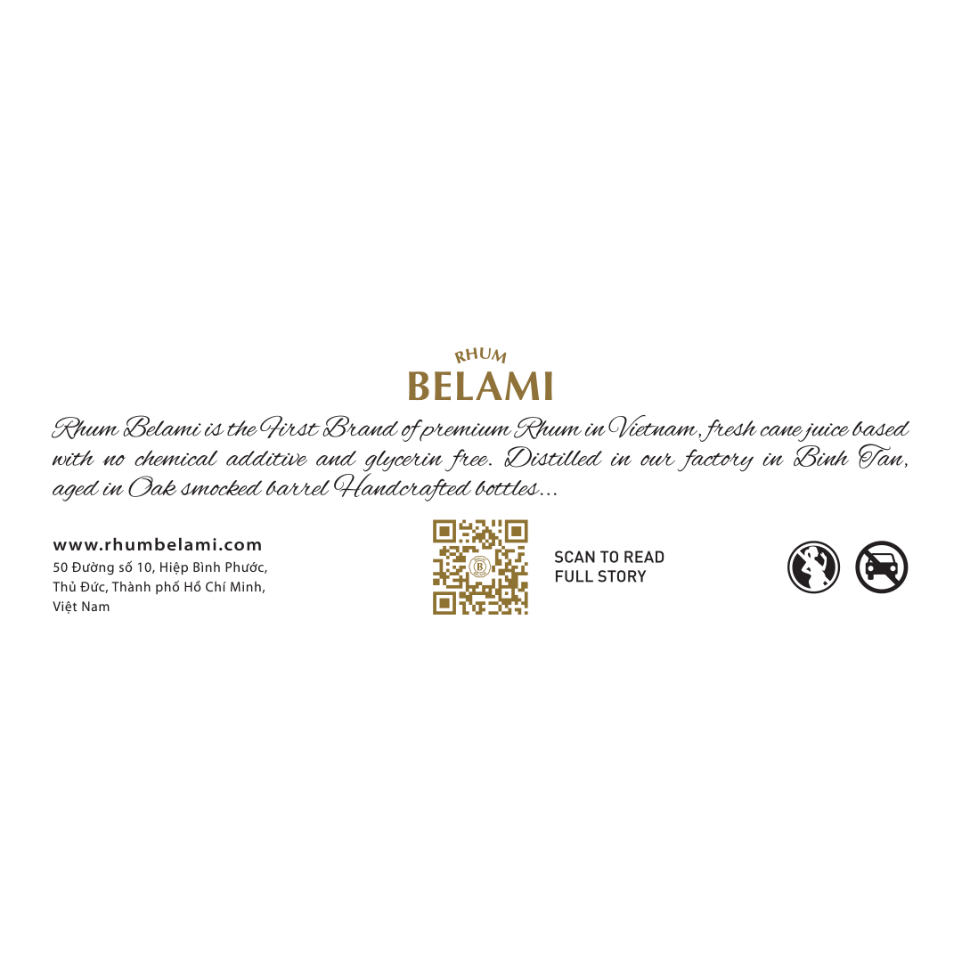Rhum Belami BACK LABEL