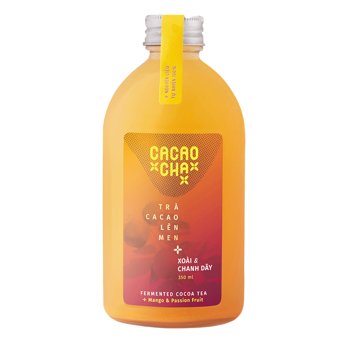 Cacaocha Fermented Cocoa Tea Lime Mango & Passionfruit