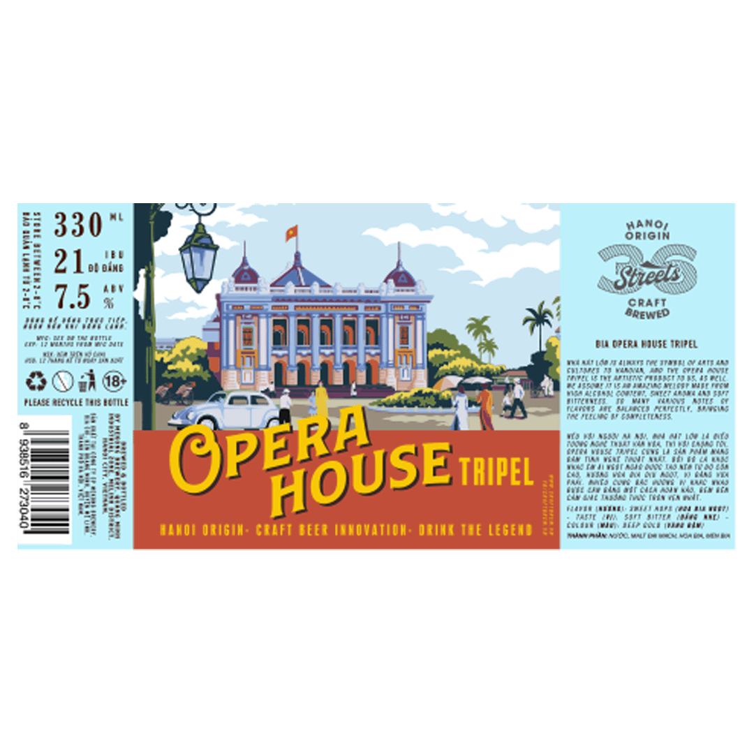 36 Streets Opera House Nhà Hát Lớn Tripel LABEL