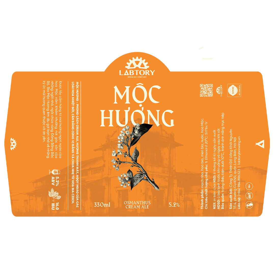Labtory Mộc Hương Osmanthus Cream Ale LABEL