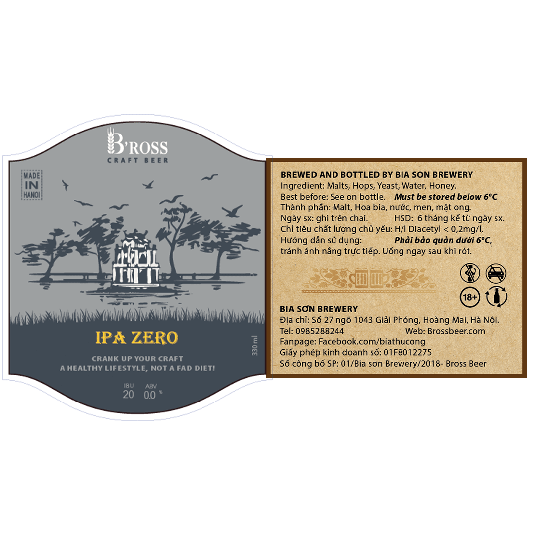 Bross IPA Zero Label