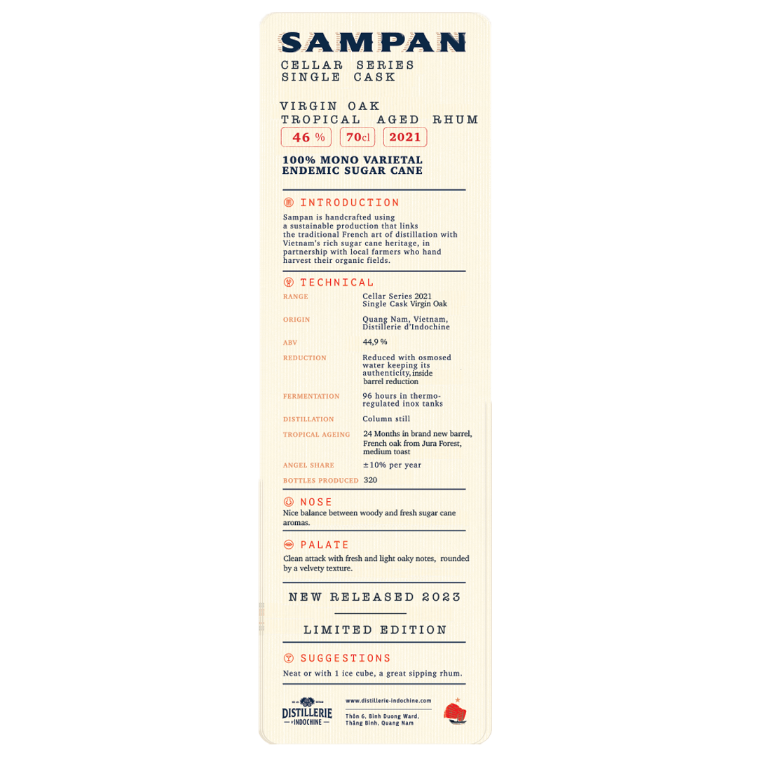 Sampan Cellar Series 2021 Virgin Oak LABEL
