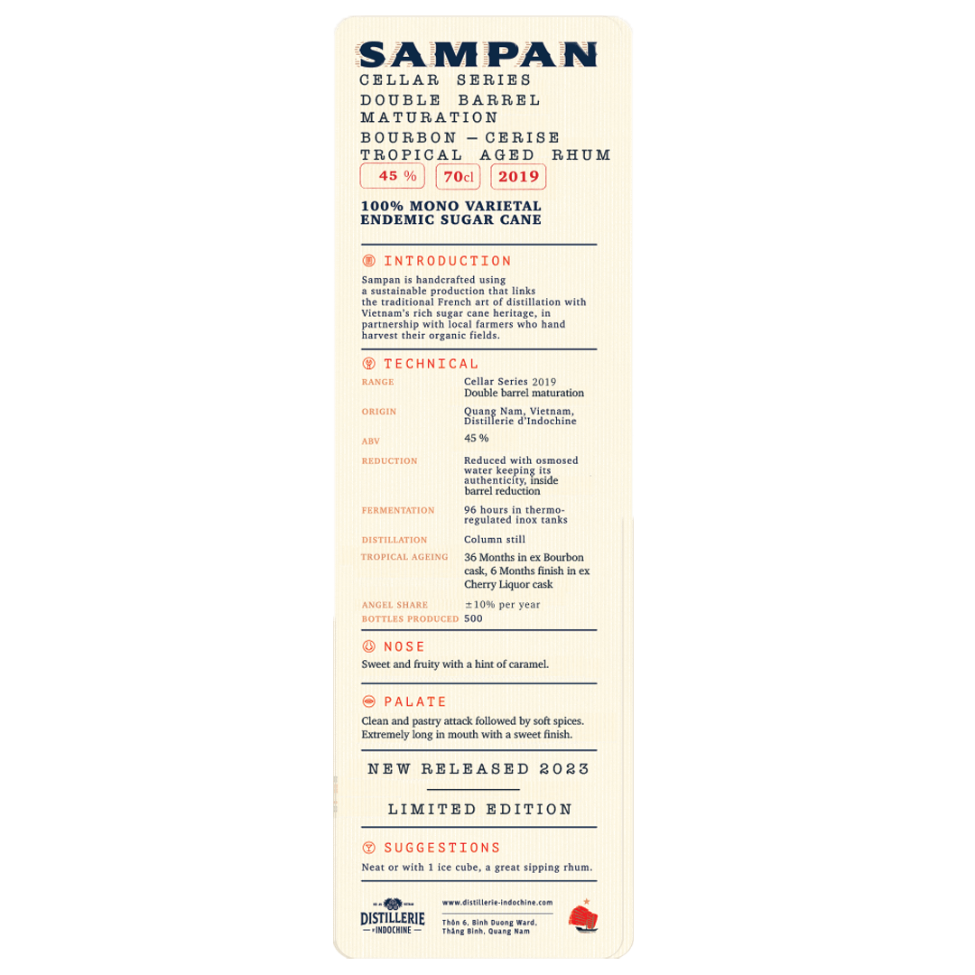 Sampan Rhum Cellar Series 2019 Bourbon – Cerise LABEL