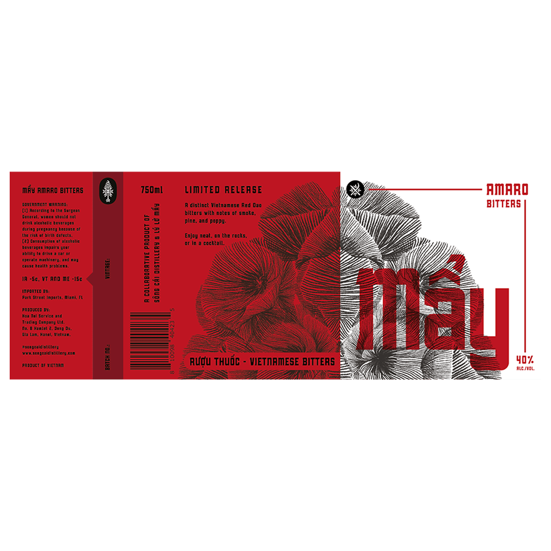 Sông Cái Mẩy Amaro Bitters Label