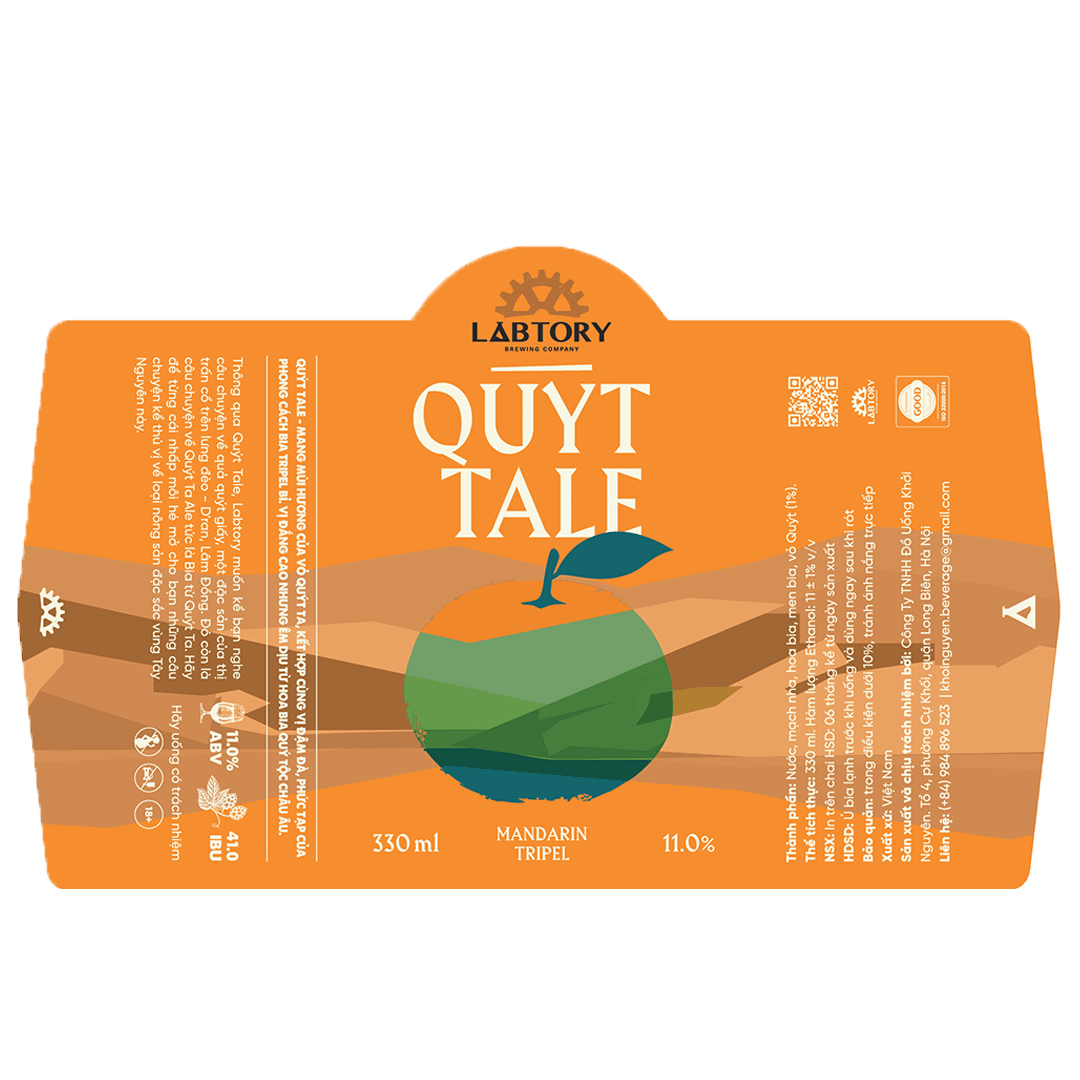 Labtory Quyt Tale Mandarin Tripel Label