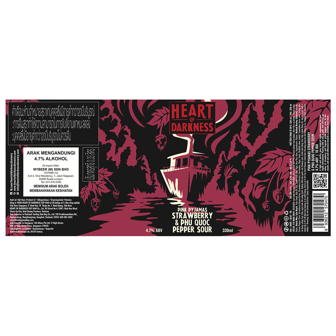 Heart of Darkness Pink Pyjamas Strawberry & Phú Quốc Pepper Sour - Image 2