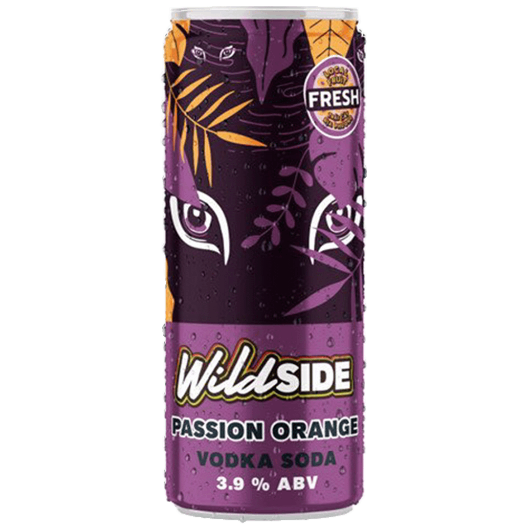 Wildside Passionfruit Orange Hard Soda