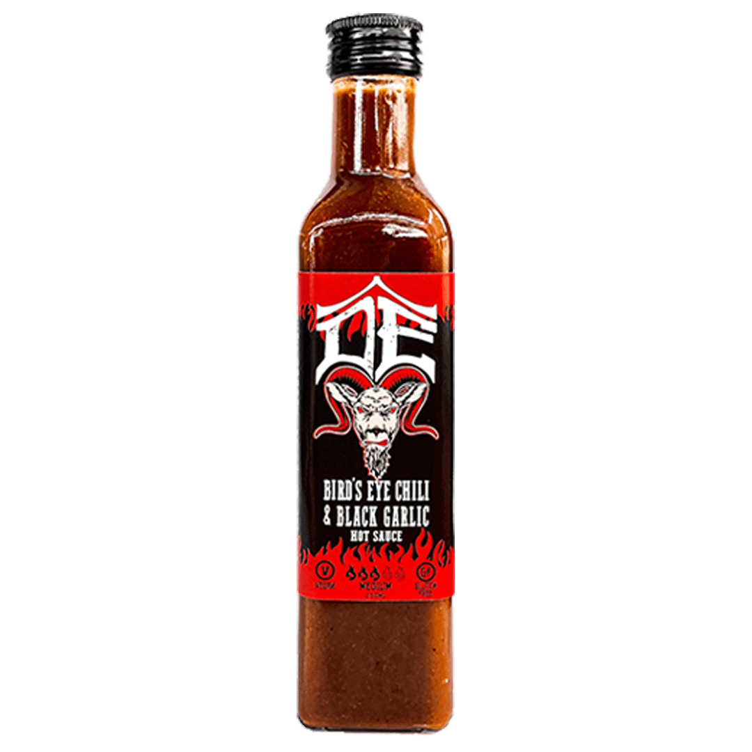 DÊ HOT SAUCE Birds Eye Chili & Black Garlic 250ml