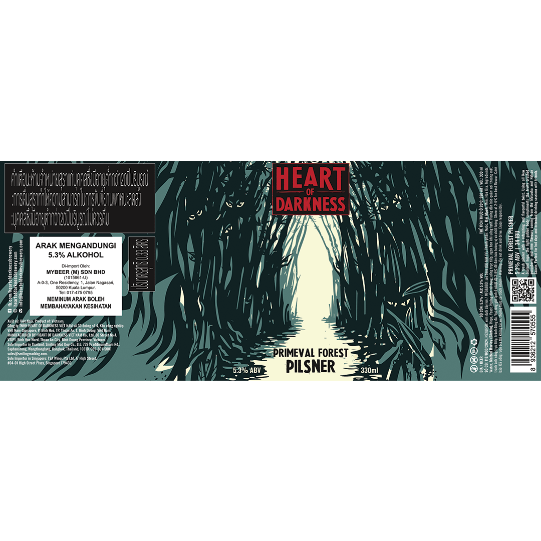 Heart of Darkness Primeval Forest Pilsner LABEL