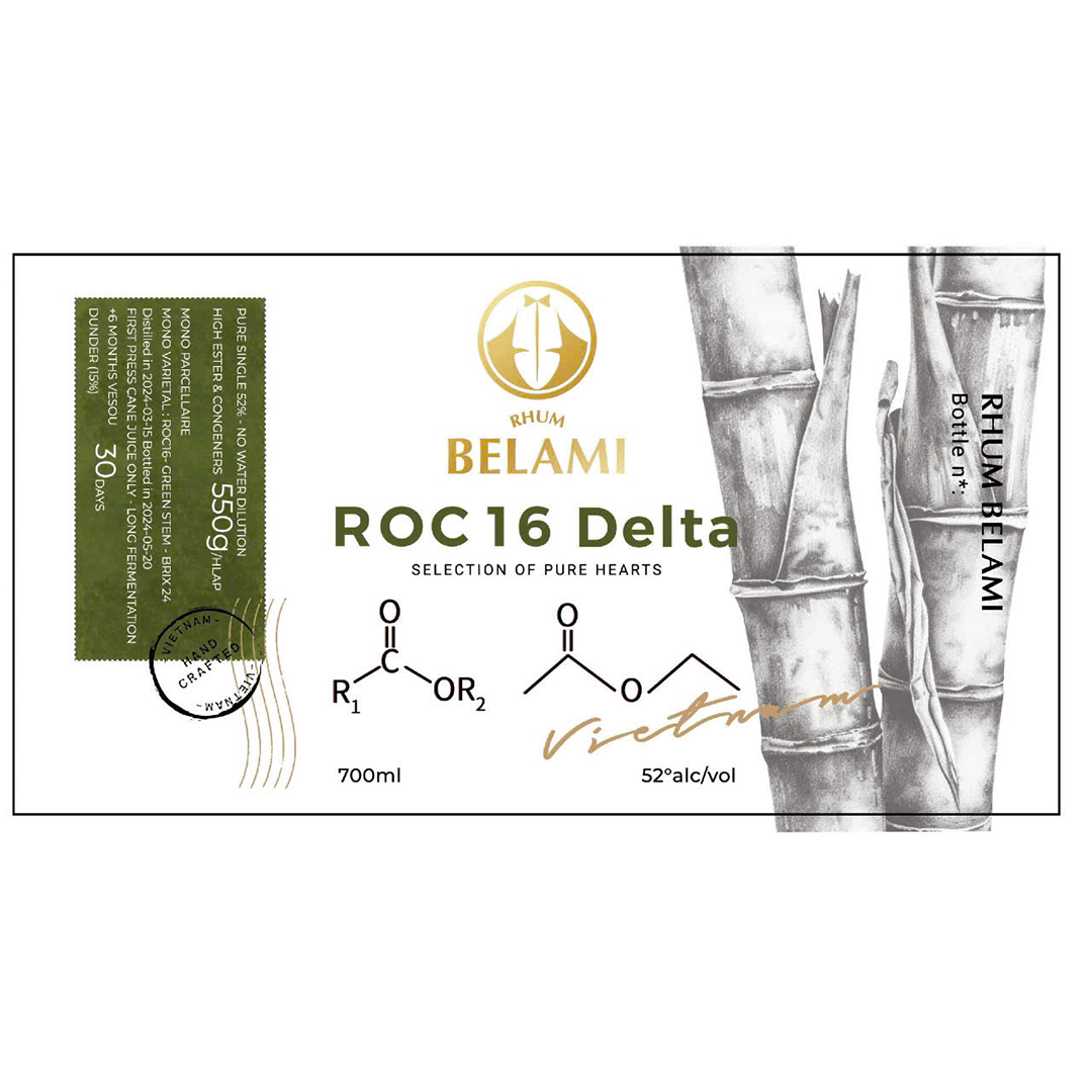 Rhum Belami ROC 16 Delta LABEL