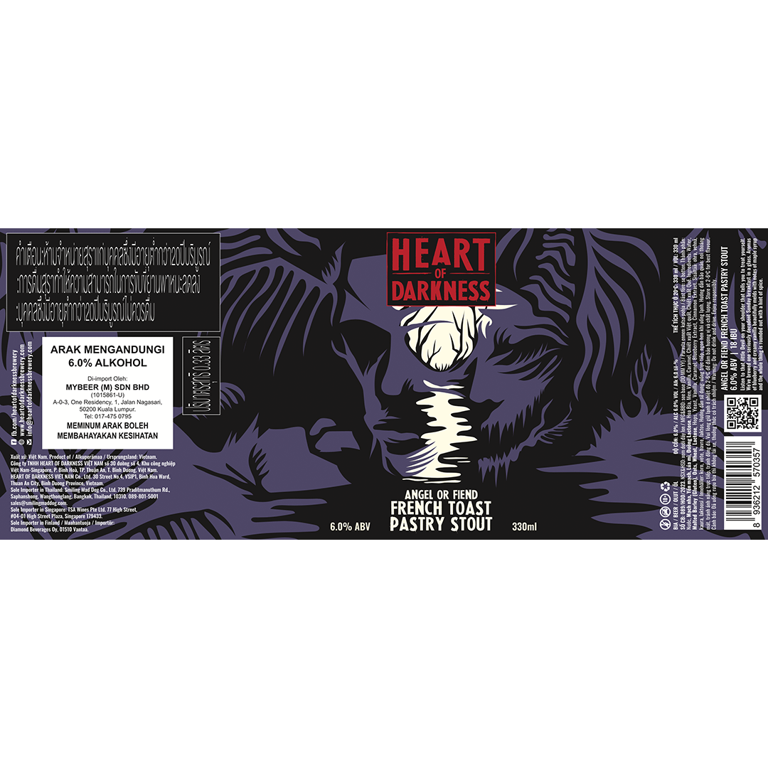 Heart of Darkness French Toast Pastry Stout LABEL