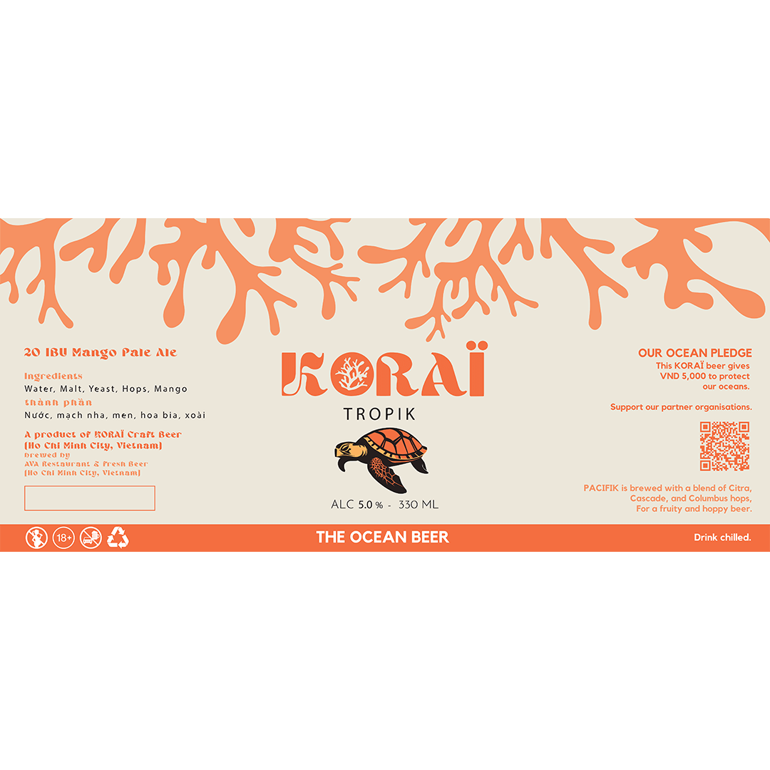 Korai Tropik Mango Pale Ale LABEL