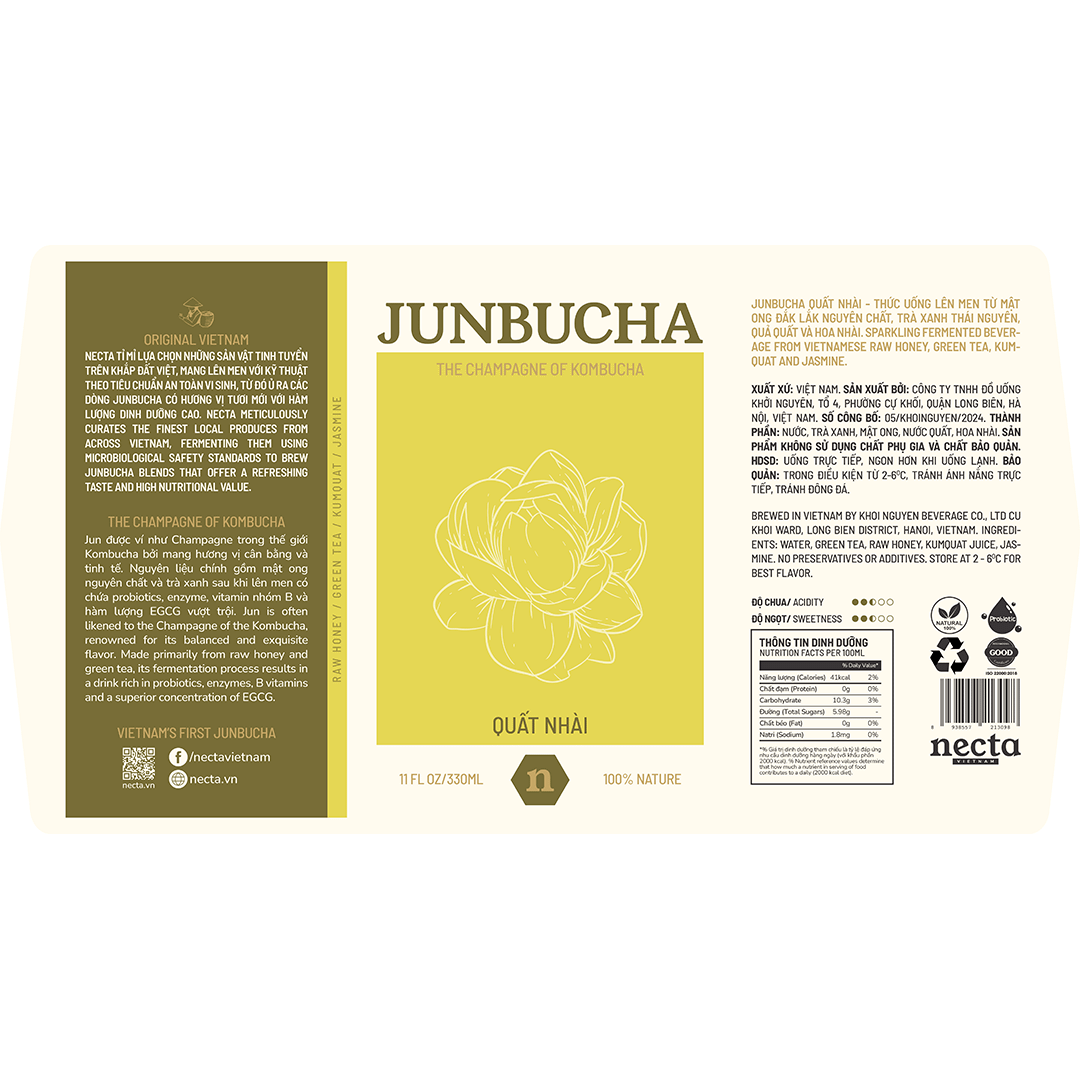 Necta Junbucha Kumquat Jasmine LABEL