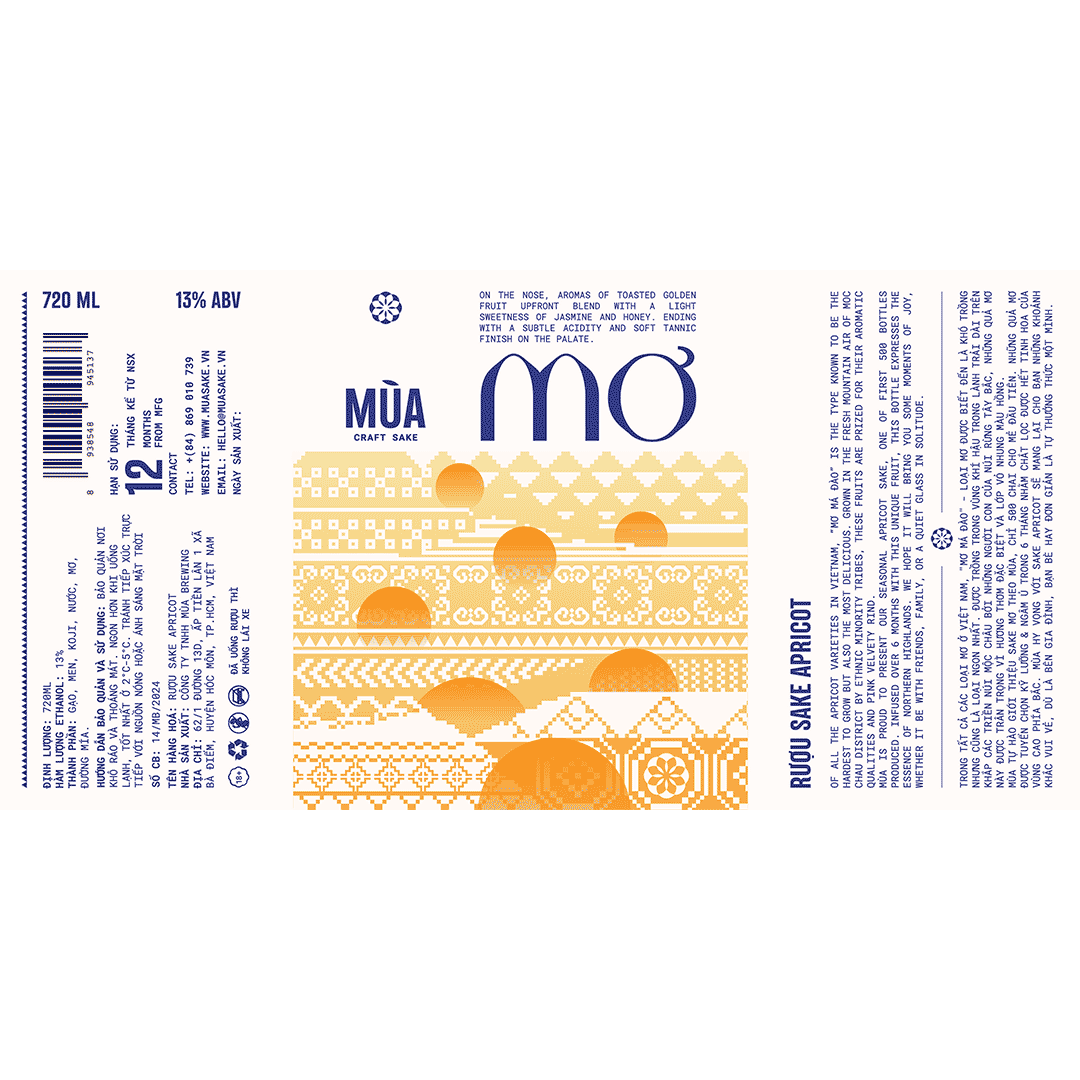 Mùa Sake Apricot LABEL