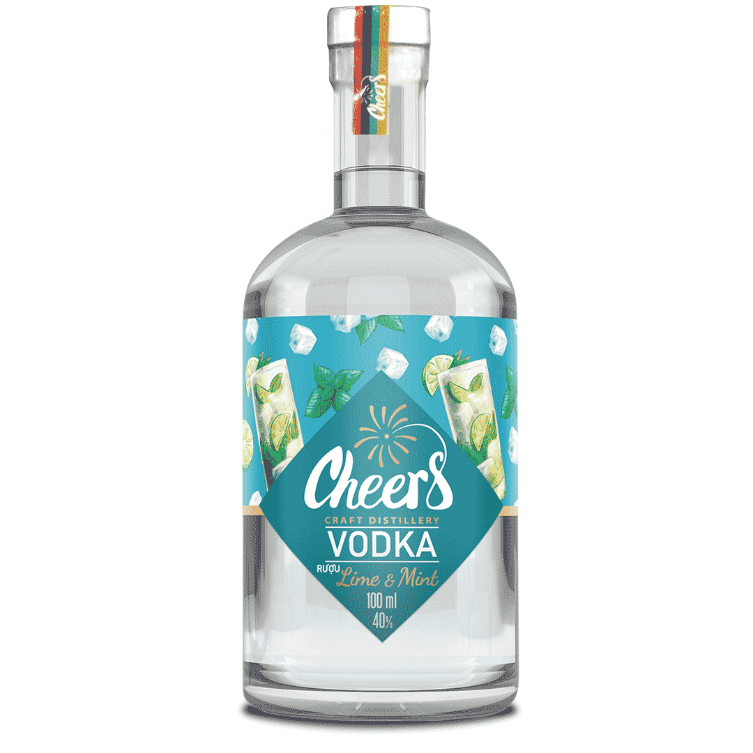 Cheers Lime & Mint Vodka 100ml