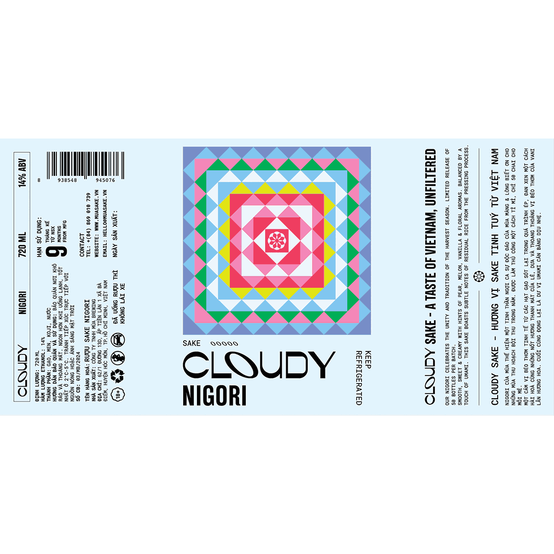 Mùa Nigori Cloudy Sake LABEL