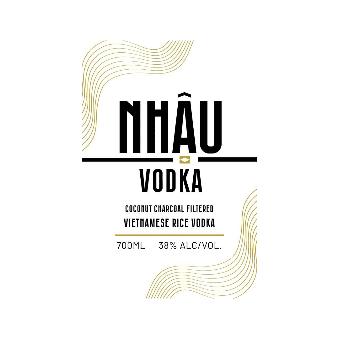 Nhậu Vodka Label Front