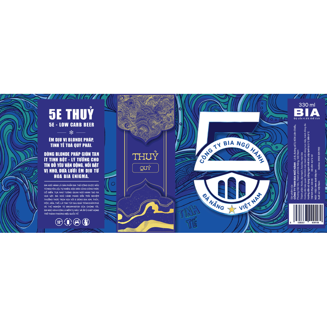 5 Elements Thủy Low Carb Blonde Label