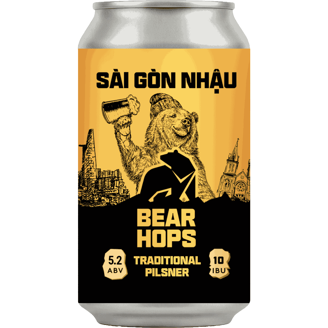 Bear Hops Sài Gòn Nhậu Pilsner CAN