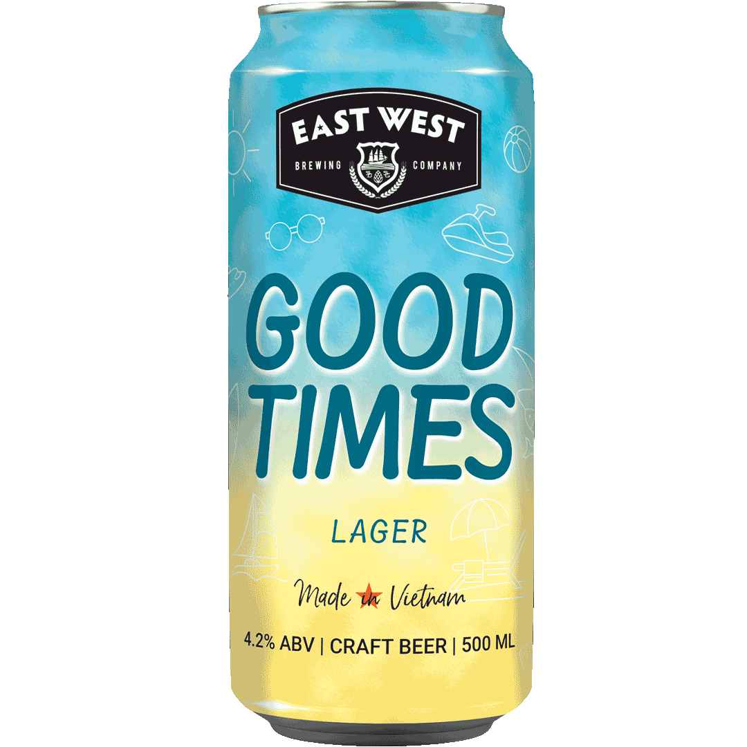 East West Good Times Lager Can