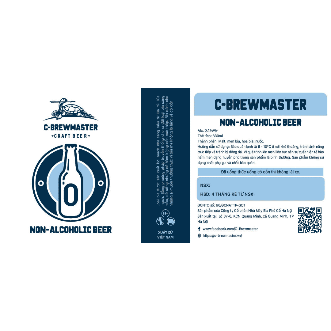 C-brewmaster Non-alcoholic Beer Label