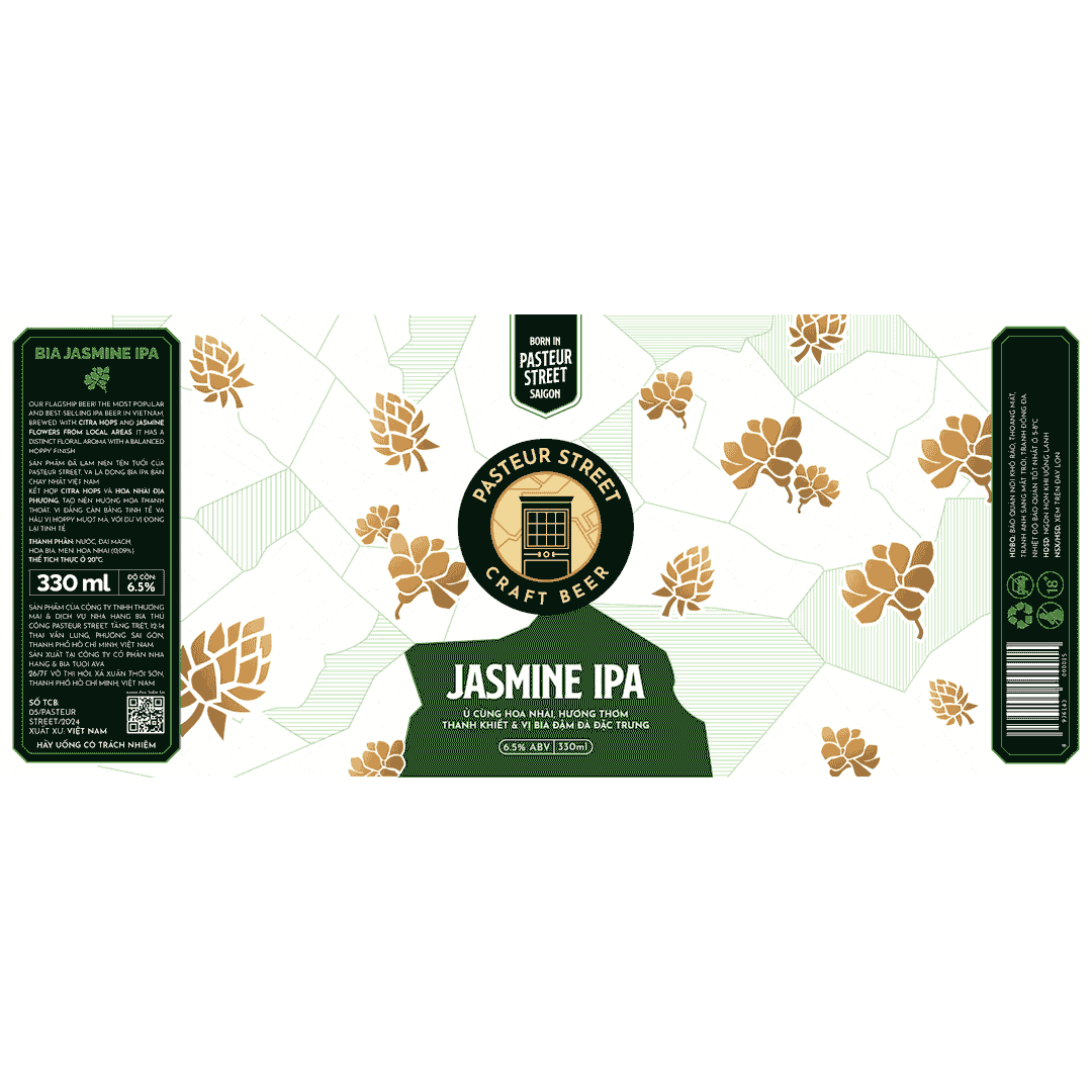 Pasteur Street Jasmine IPA LABEL