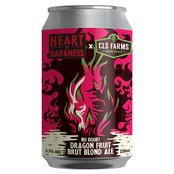 Heart of Darkness No Doubt Dragonfruit Brut Blonde Ale label